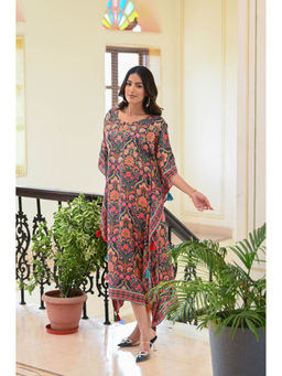 Mahee Jaipur - Myra Muslin Fabric with Zari Work Kaftan Dress