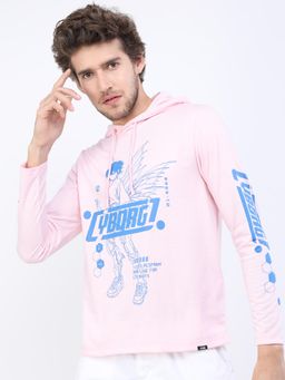 HIGHLANDER - Men Pink Printed T-Shirt