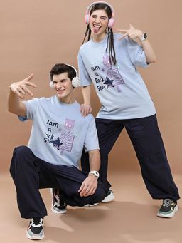 HIGHLANDER - Unisex Blue Graphic T-Shirt