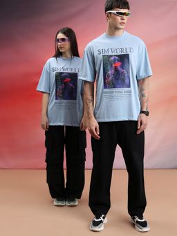 HIGHLANDER - Unisex Blue Graphic T-Shirt