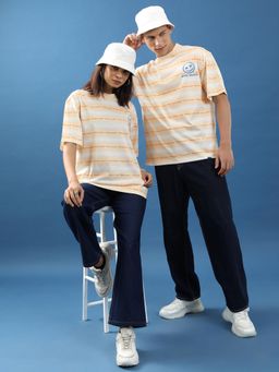 HIGHLANDER - Unisex Peach Stripes T-Shirt