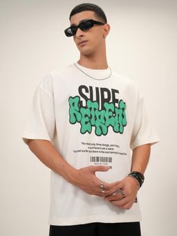 HIGHLANDER - Men Off White Printed T-Shirt