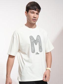 HIGHLANDER - Men White Printed T-Shirt