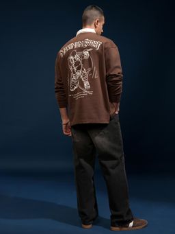 HIGHLANDER - Men Brown Character Polo T-Shirt