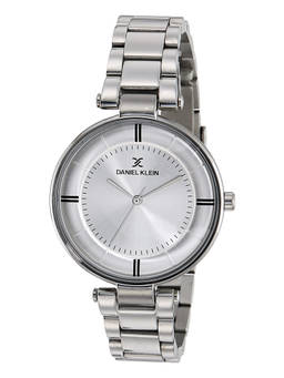 Daniel Klein - Silver FIORD Round Dial Analog Watch For Women - DK11467 - 1