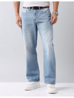 AD By Arvind - Baggy Fit Mid Rise Jeans Blue