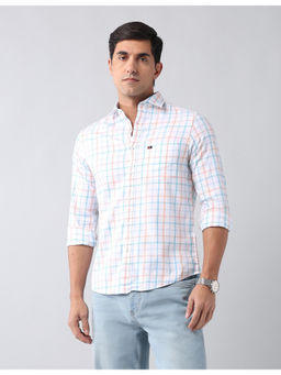 AD By Arvind - Modern Slim Fit Versatile Twill Shirt White