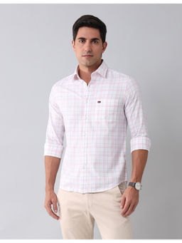 AD By Arvind - Modern Slim Fit Twill Shirt Off White