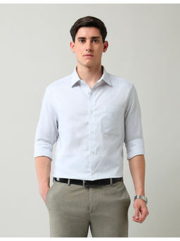 AD By Arvind - Regular Fit Textured Shirt Grey