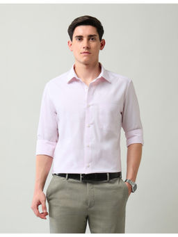 AD By Arvind - Regular Fit Textured Shirt Pink
