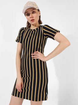 PINACOLADA - Women Multicolor Striped Regular Fit Dress