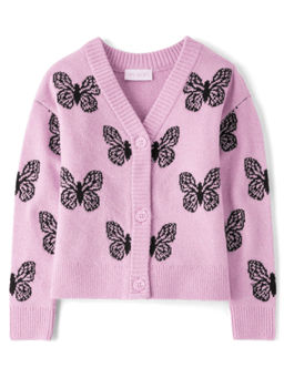 The Children's Place - Girl's Purple Printed Sweater