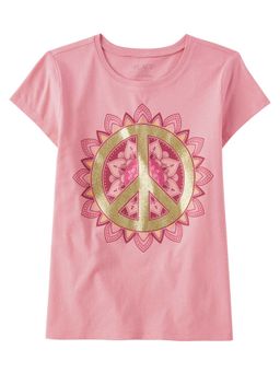 The Children's Place - Girls Pink Glittered T-Shirt