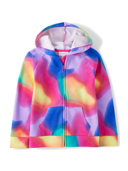 The Children's Place - Girls Multi-Color All Over Print Hoodie