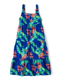 The Children's Place - Girls Chambray Solid Elastic Blue Denim Shorts