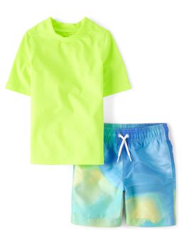 The Children's Place - Girls Graphic Top with Skirt