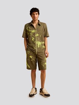 Muvazo - Green Floral Sunbeam Spectrum Tracksuits (Set of 2)