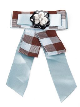 Odette - Women Blue Metal Floral Brooch