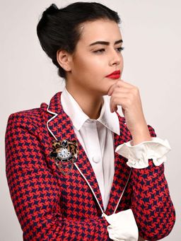 Odette - Women Multi-Color Metal Brooch