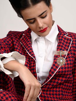 Odette - Women Multi-Color Metal Brooch