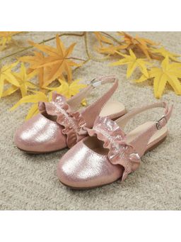 NINOBELLO - Shimmery Rose Pink Slingback Sandals