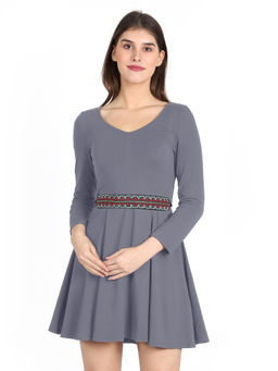 Anekaant - Women's Canvas Embellished Black & Multi Belt