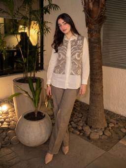 Autumnlane - Bani Jam Embroidery Jacket Co-Ord Set