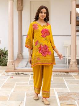 Autumnlane - Karen Amber Festive Kurta and Farshi Salwar