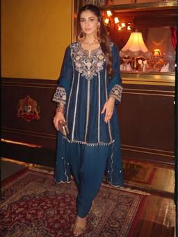 Autumnlane - Poppi Oceanic Full Work Kurta and Salwar with Dupatta