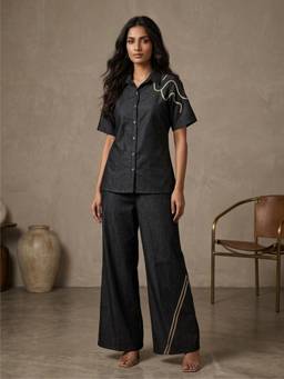 Autumnlane - Prisha Hard Denim Co-Ord Set
