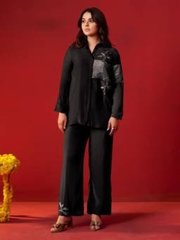 Autumnlane - Tisca Ebony Sequins Co-Ord Set