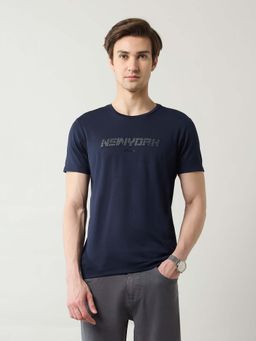 Arrow Newyork - Men's Brand Printed Night Is Young T-Shirt