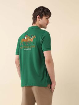 U.S. POLO ASSN. - Men's Brand Embroidered Modern Monochrome Polo T-Shirt