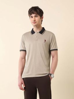 U.S. POLO ASSN. - Men's Solid Slim Fit Varsity Polo T-Shirt