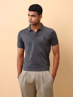 U.S. POLO ASSN. - Men's Self Design Slim Fit Polo T-Shirt