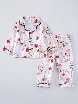 Hopscotch - Cherry Blossom Floral Print Shirt and Pyjama