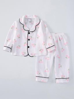 Hopscotch - Fruit Blossom Printed Shirt and Pyjama