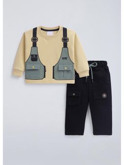 Hopscotch - Mock Vest Cotton Sweatshirt and Pant