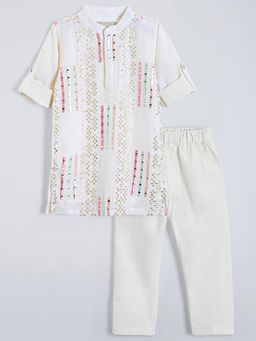 Hopscotch - Sequin Embellished Kurta and Pyjama