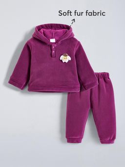 Hopscotch - Hooded Furry Hoodie and Joggers