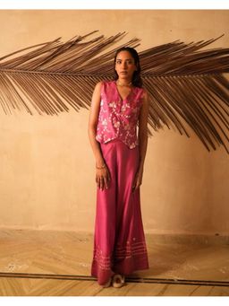 Myoho - Pink Waiscoat with Pant