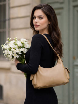 Lavie Paris - Women's Pisa Medium Hobo Bag (Beige) (MEDIUM)