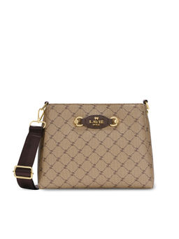 Lavie Paris - Women's Lior 3 Compartment Sling Bag -Khaki (LARGE)