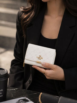 Lavie Paris - Women Mono Neomee Trifold Wallet - Ivory (M)