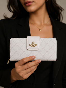 Lavie Paris - Women Mono Marie Bifold Wallet - Ivory (L)
