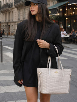 Lavie Paris - Women Off White Pli Elite Tote Bag (M)