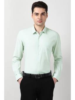 Peter England - Green Full Sleeves Formal Shirt