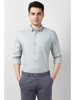 Peter England - Grey Full Sleeves Formal Shirt