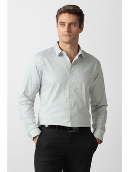 Van Heusen - Grey Textured Full Sleeves Shirt