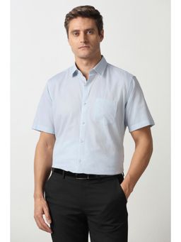 Van Heusen - Light Blue Solid Half Sleeves Shirt